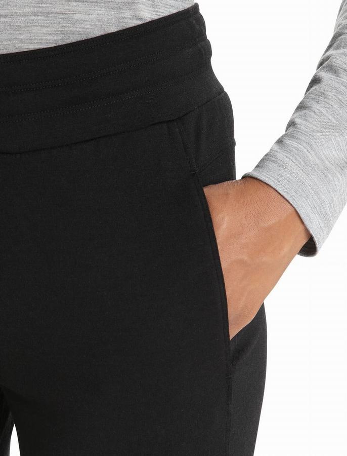 Pantalones Icebreaker Merino Crush Mujer Negros | WZY817HT