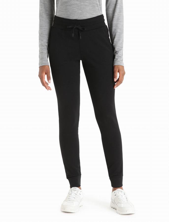 Pantalones Icebreaker Merino Crush Mujer Negros | WZY817HT