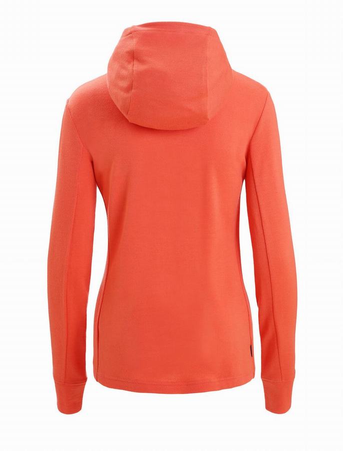 Sudadera Con Capucha Icebreaker Merino Quantum III Long Sleeve Zip Mujer Naranjas | JPD925IF