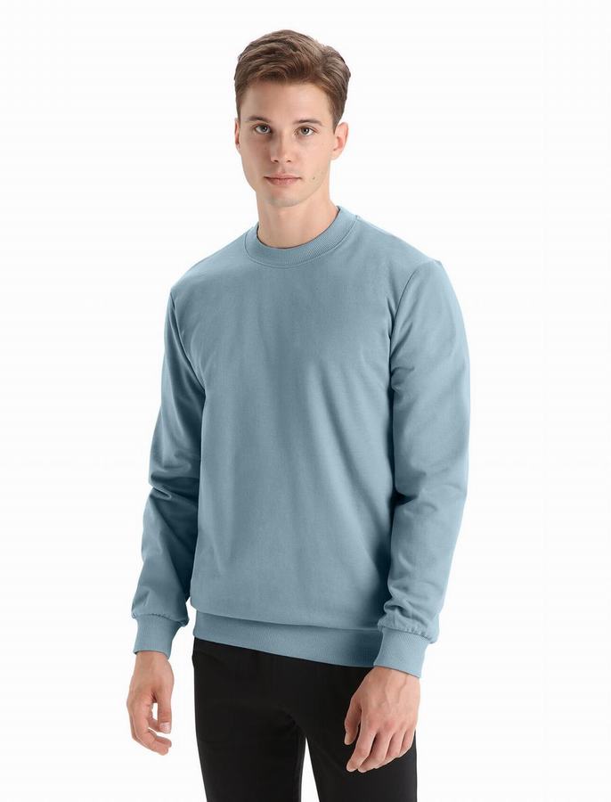 Sudaderas Icebreaker Merino Central II Long Sleeve Hombre Azules | RNK2428MO