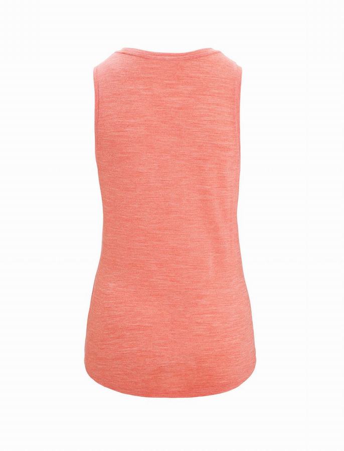 Tank Top Icebreaker Merino Sphere II Mujer Naranjas | UPT4073DG