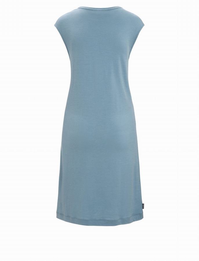 Vestido Icebreaker Merino Granary Sin Manga Mujer Azules | HYH87QL