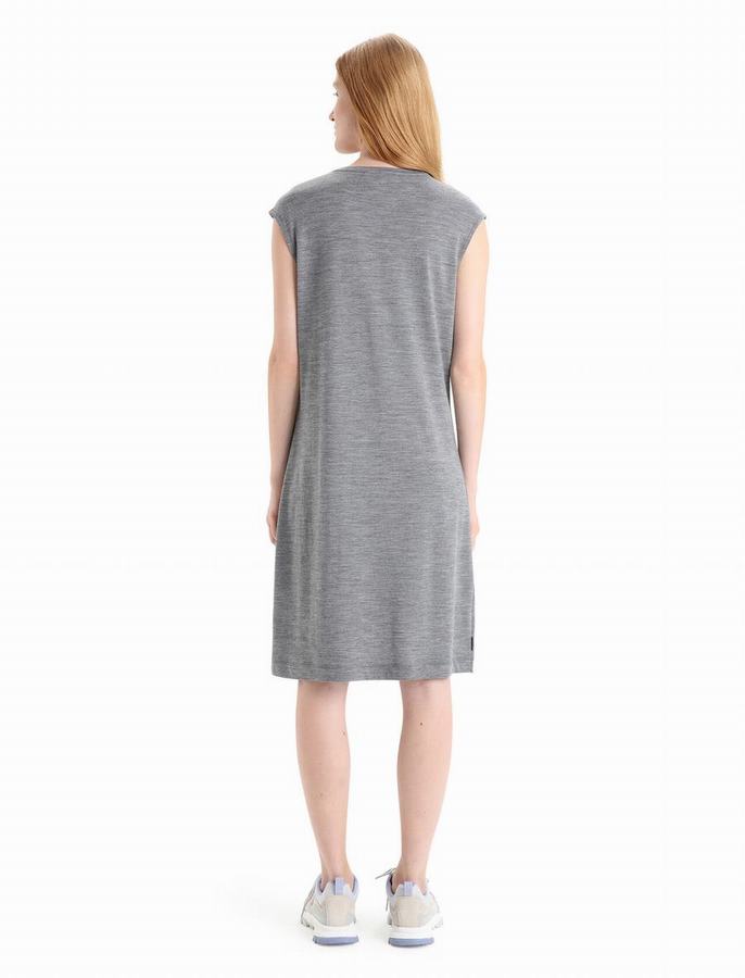 Vestido Icebreaker Merino Granary Sin Manga Mujer Grises | NMH1038YR